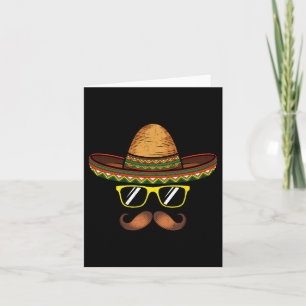 Funny Cinco de Mayo Funny Sombrero Pet met Sungl Kaart
