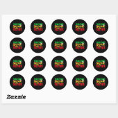 Funny Cinco de Mayo Nacho Gemiddelde Broeder Mexic Ronde Sticker (Vel)