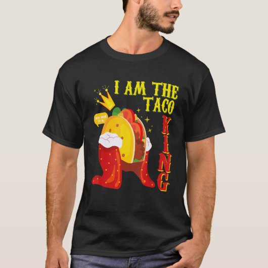 Funny Cinco De Mayo t-shirt Ik ben Taco King Boy D (Voorkant)
