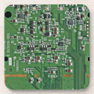Funny circuit board bier onderzetter