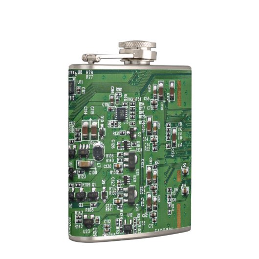 Funny circuit board heupfles (Rechts)