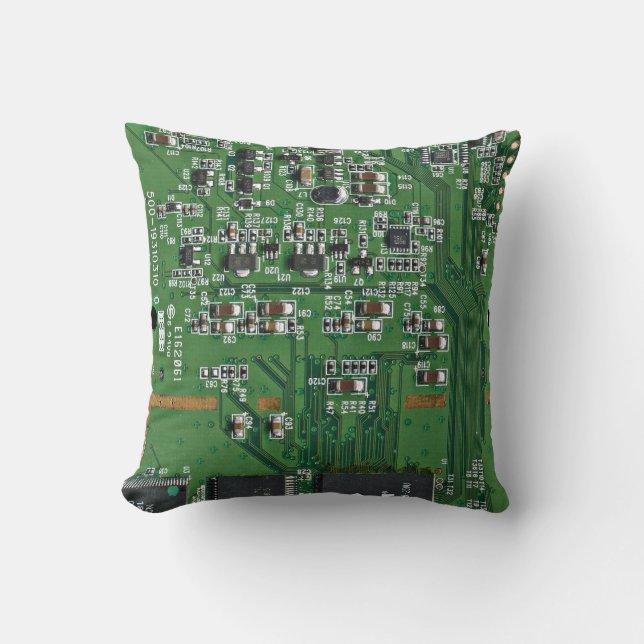Funny circuit board kussen (Voorkant)