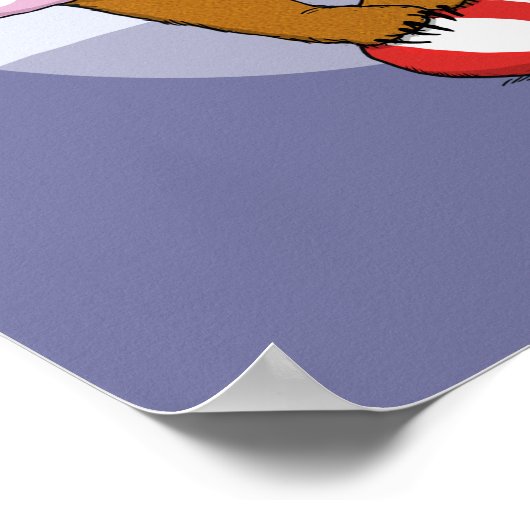 Funny Circus Beer drukt zijn ware passie uit Poster (Hoek)