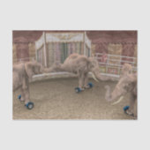 Funny Circus Elephants Tissuepapier (Voorkant)