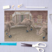 Funny Circus Elephants Tissuepapier (Craft)