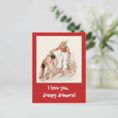 Funny Circus Poster (misschien Risque!) kaart (Staand voorkant)