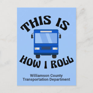 Funny City Bus Driver Dit is hoe ik me kan aanpass Briefkaart