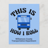 Funny City Bus Driver Dit is hoe ik me kan aanpass Briefkaart (Voorkant)