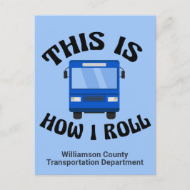 Funny City Bus Driver Dit is hoe ik me kan aanpass Briefkaart