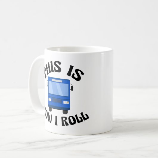 Funny City Bus driver Dit is hoe ik Roll Koffiemok (Voorkant links)