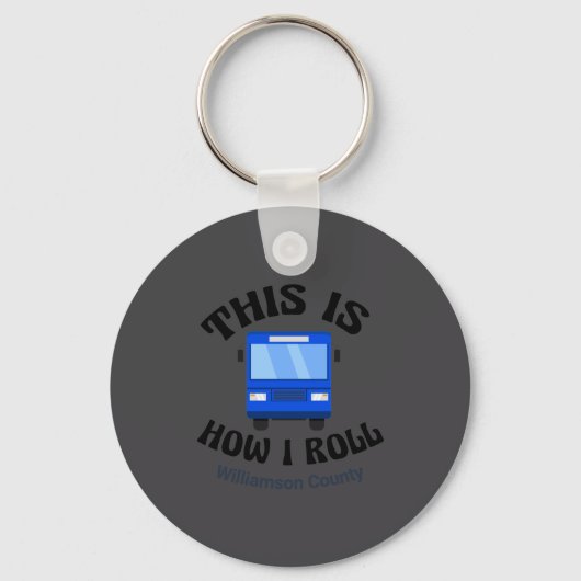 Funny City Bus Driver This Is How I Roll Sleutelhanger (Voorkant)