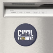 Funny Civil Engineer Civil Engineering student Magneet (Insitu (Vaatwasser))