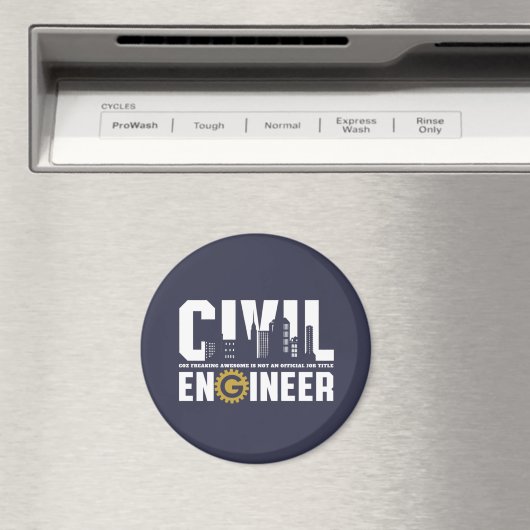 Funny Civil Engineer Civil Engineering student Magneet (Insitu (Vaatwasser))