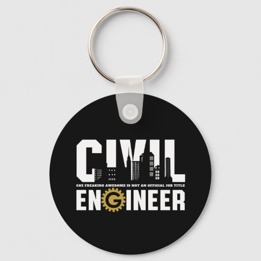 Funny Civil Engineer Civil Engineering student Sleutelhanger (Voorkant)