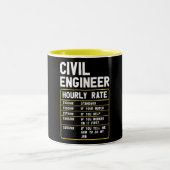 Funny Civil Engineer Two-Tone Coffee Mok (Center)