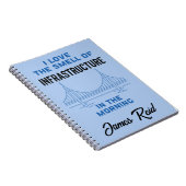 Funny Civil Engineering Bridge Engineer Notitieboek (Rechterzijde)