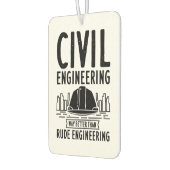 Funny Civil Engineering Gag Engineer Afstuderen Luchtverfrisser (Links)