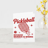 Funny Ckle Ball Outfit Women, Retro Ckleball Dink  Kaart (Gele Bloem)