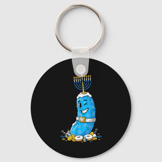 Funny Ckle Dreidel Menorah Hanukkah Kids Womens Me Sleutelhanger (Voorkant)
