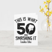 Funny Ckleball 50th Birthday 50 Years Old Love Ckl Kaart (Gele Bloem)