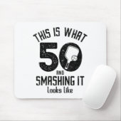 Funny Ckleball 50th Birthday 50 Years Old Love Ckl Muismat (Met muis)