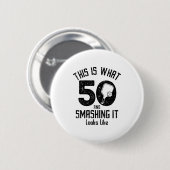 Funny Ckleball 50th Birthday 50 Years Old Love Ckl Ronde Button 5,7 Cm (Voorkant /achterkant)