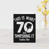 Funny Ckleball 70th Birthday 70 Years Old Love Ckl Kaart (Gele Bloem)