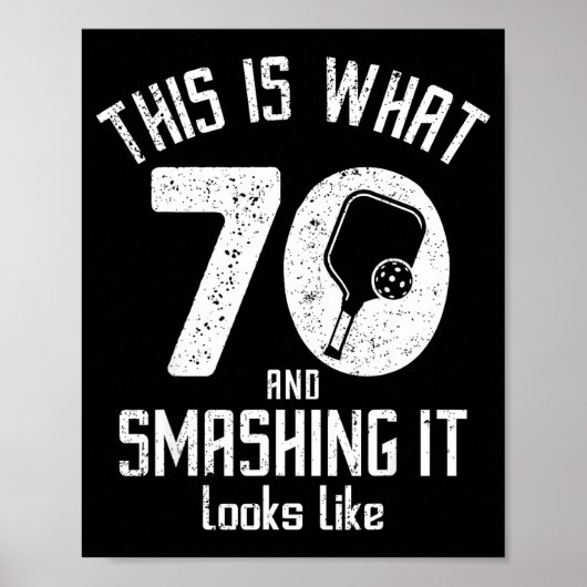 Funny Ckleball 70th Birthday 70 Years Old Love Ckl Poster (Voorkant)