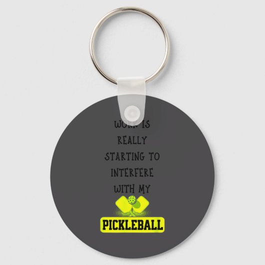 Funny Ckleball Work Quote Ckleball Lover Office Jo Sleutelhanger (Voorkant)