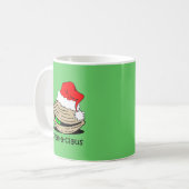 Funny clam Kerstmis Koffiemok (Voorkant links)