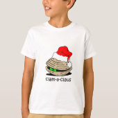 Funny clam Kerstmis T-shirt (Voorkant)