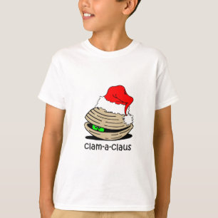Funny clam Kerstmis T-shirt