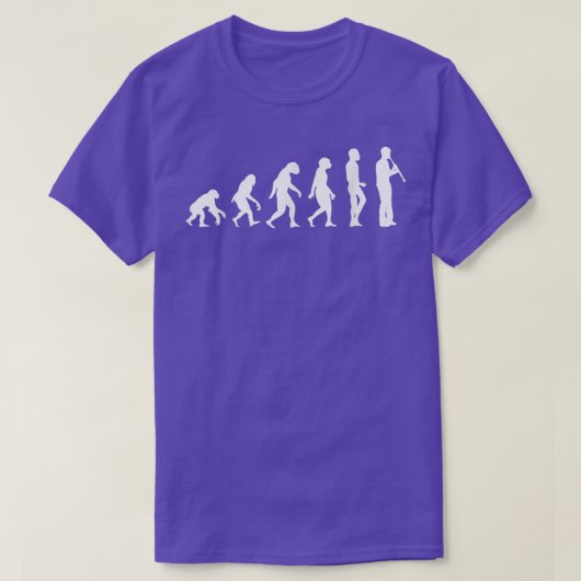 Funny Clarinet Evolution Cool Music Classical Orch T-shirt (Design voorkant)