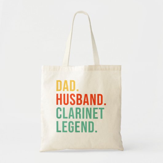 Funny Clarinet I Destroy Silence Clarinetist for m Tote Bag (Voorkant)