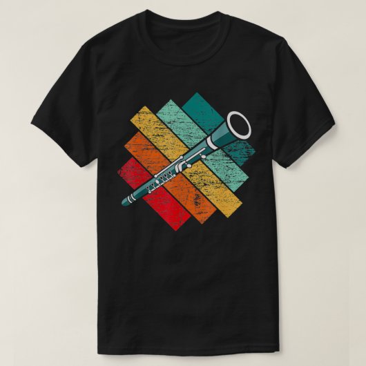 Funny Clarinet Music Instrument T-shirt (Design voorkant)