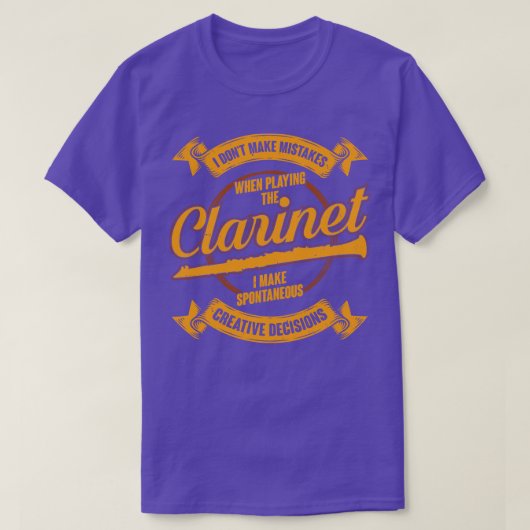 Funny Clarinet Player Clarinetist Gift T-shirt (Design voorkant)