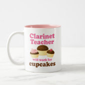 Funny Clarinet Teacher Tweekleurige Koffiemok (Links)