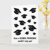 Funny Class of 2023 Pandemic Afstuderen Kaart (Gele Bloem)