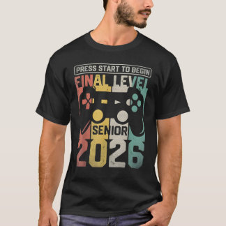 Funny Class Of 2026 Gamer Senior 2026 Designs T-shirt