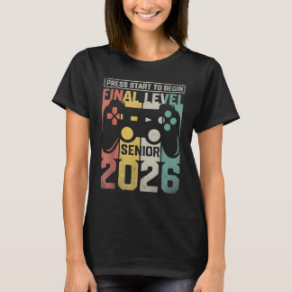 Funny Class Of 2026 Gamer Senior 2026 Designs T-shirt