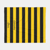 Funny Classic Bumble Bee Stripes Striped Pattern Fleece Deken (Voorkant (Horizontaal))