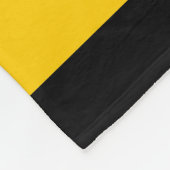 Funny Classic Bumble Bee Stripes Striped Pattern Fleece Deken (Hoek)