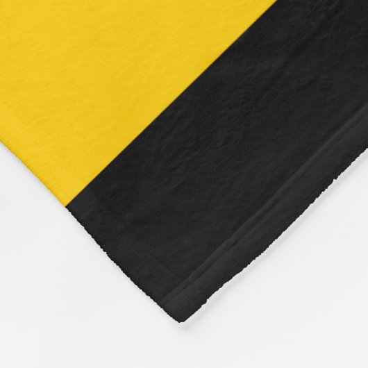 Funny Classic Bumble Bee Stripes Striped Pattern Fleece Deken (Hoek)