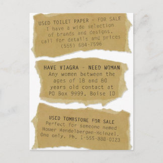Funny Classifieds 8 pk. Briefkaarten