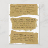 Funny Classifieds 8 pk. Briefkaarten (Voorkant)