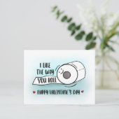 Funny Classroom Valentijnse Toilet Paper Briefkaart (Staand voorkant)