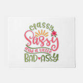 Funny Classy Sassy en een beetje slechte Assy Sass Deurmat (Voorkant)
