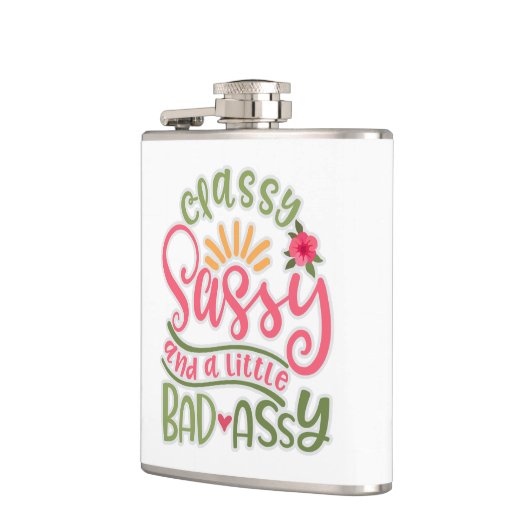 Funny Classy Sassy en een beetje slechte Assy Sass Heupfles (Links)