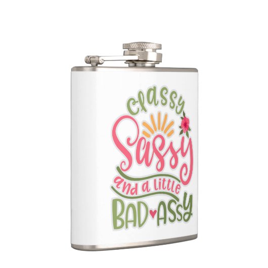 Funny Classy Sassy en een beetje slechte Assy Sass Heupfles (Rechts)