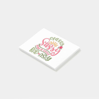 Funny Classy Sassy en een beetje slechte Assy Sass Post-it® Notes